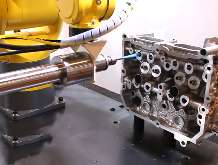 鋁合金汽缸蓋去毛刺視頻